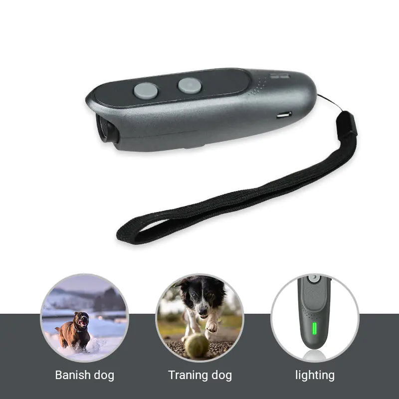Treinador Portátil Ultrassônico Personalizável para Animais de Estimação ao Ar Livre